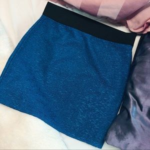 Blue Mini Skirt